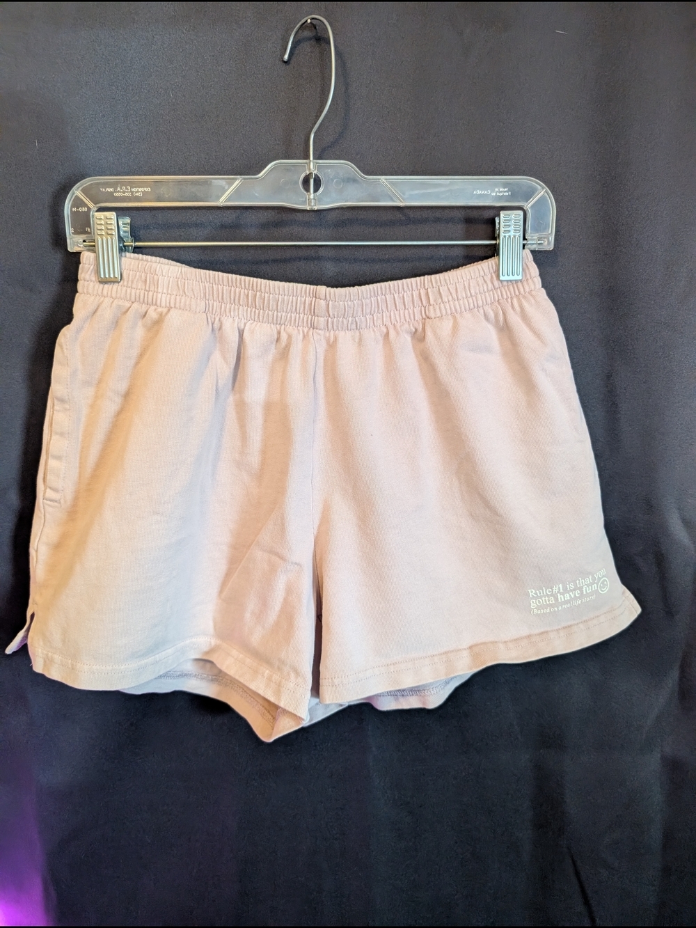 wild fable Light Pink Elastic-Waist Athletic Shorts Lavender